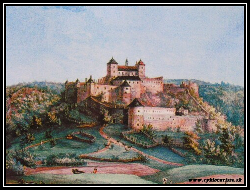 Hrad DOBR VODA - dobov rytina 