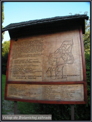 Bansk tiavnica - Botanick zhrada 