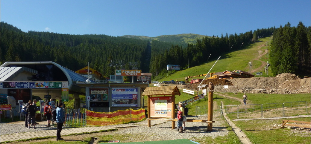Výstup na Ďumbier - lanovka smer Chopok 