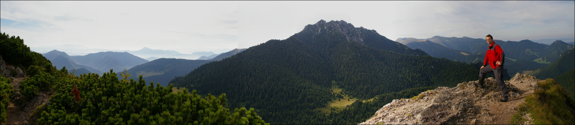 Ja a Malý Rozsutec - Veľký Rozsutec v pozadí. 