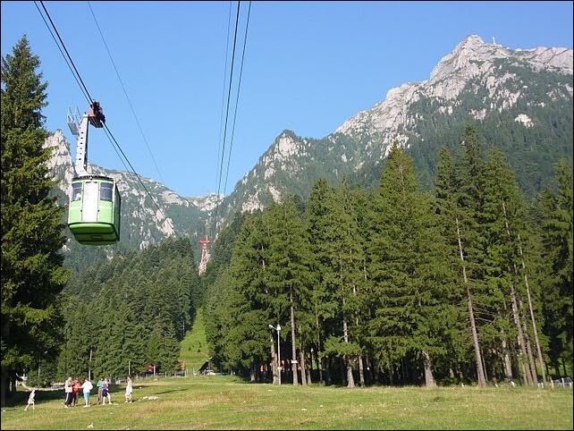 Lanovou na pohorie BUCEGI. 